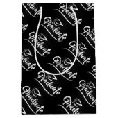 卒業キャップ付き ミディアムペーパーバッグ (正面)