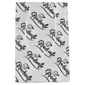 卒業キャップ付き ミディアムペーパーバッグ (正面)