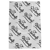 卒業キャップ付き ミディアムペーパーバッグ (裏面)