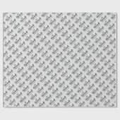 卒業キャップ付き ラッピングペーパー (フラット)