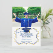 卒業キャップ写真 招待状 (スタンド正面)