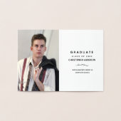 卒業キャップ卒業証書の写真 箔カード (内部)