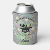 卒業キャップ及びタッセルパーソナライズされた 缶クーラー (缶裏面)