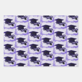 卒業キャップ及び卒業証書コレクション ラッピングペーパーシート (正面2)