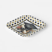 卒業キャップ及び卒業証書 ペーパープレート (傾斜あり)