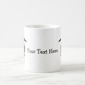 卒業キャップ可愛いマスティフパーソナライズされた コーヒーマグカップ (中央)