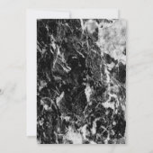 卒業キャップ大理石黒卒業パーティー 招待状 (裏面)