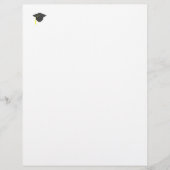 卒業キャップ文房具またはレターヘッド (正面)