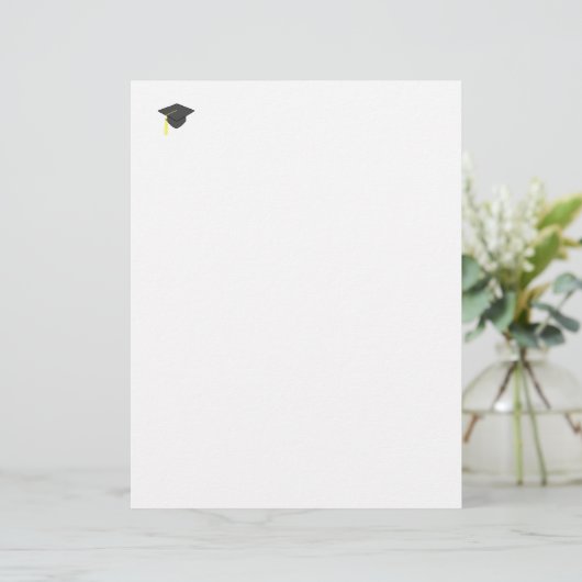 卒業キャップ文房具またはレターヘッド (スタンド正面)