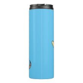 卒業キャップ漫画と可愛いアルマジロ タンブラー (裏面)