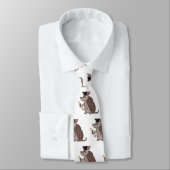 卒業キャップ漫画と可愛いアルマジロ ネクタイ (タイ)