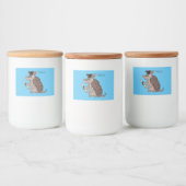 卒業キャップ漫画と可愛いアルマジロ フードラベル (ボトル)