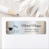 卒業キャップ シルバー 返送先ラベル ラベル (インサイチュ)