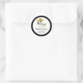 卒業キャップ – タッセルブラック金ゴールドクラス2023 ラウンドシール (バッグ)