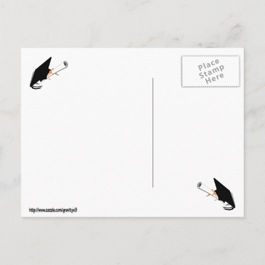 卒業キャップ – 高校クラス懇親会 案内ポストカード (裏面)