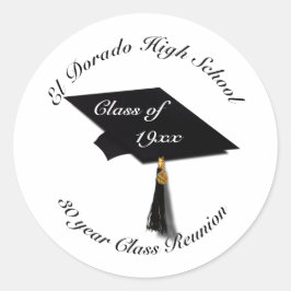 卒業キャップ – 高校懇親会 ラウンドシール