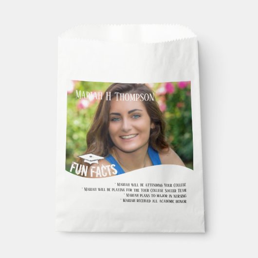 卒業キャンディは写真シンプルおもしろいの事実を好む フェイバーバッグ (正面)