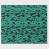 卒業ギフトのためのタイガーパターン緑のシームレス ラッピングペーパー (フラット)