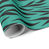 卒業ギフトのためのタイガーパターン緑のシームレス ラッピングペーパー (ロールコーナー)