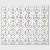 卒業ギフトラップ水カラーHAMbyWG ラッピングペーパー (フラット)