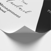 卒業ギフトラップ薄紫とホワイトHAMbyWG ラッピングペーパー (角)