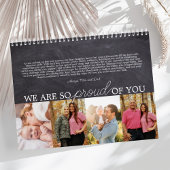 卒業ギフト写真コラージュの思い出 カレンダー