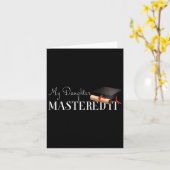卒業ギフト私の娘はそれをマスター！ カード (黄色い花)