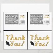 卒業ギフト2枚カード紙シート (正面/裏面)