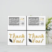 卒業ギフト2枚カード紙シート (スタンド正面)