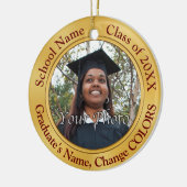 卒業ギフトPHOTO卒業オーナメント セラミックオーナメント (左)