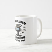 卒業クラスおもしろいの黒猫 コーヒーマグカップ (正面右)