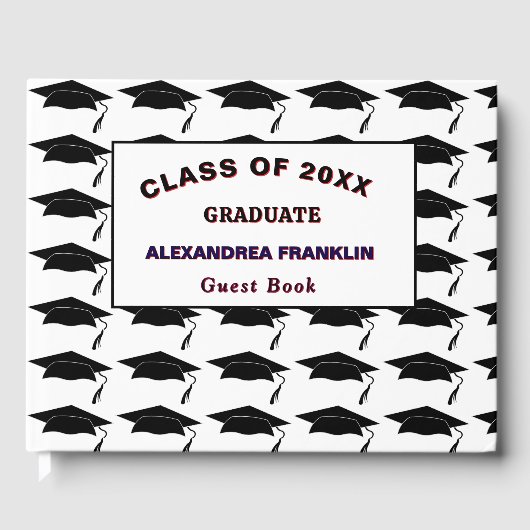 卒業クラスのパーティーのパーソナライズ ゲストブック (正面)