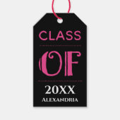 卒業クラスの卒業生がパーソナライズ ギフトタグ (正面)