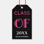 卒業クラスの卒業生がパーソナライズ ギフトタグ (裏面)