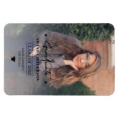 卒業クラスの学校の写真パーソナライズされたの間 マグネット (横)