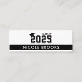 卒業クラスの連絡情報名 スキニー名刺 (正面)