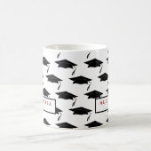 卒業クラスのCapsのパーソナライズ マグカップ (中央)