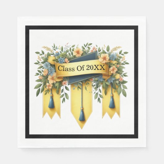 卒業クラスカスタマイズ スタンダードランチョンナプキン (正面)