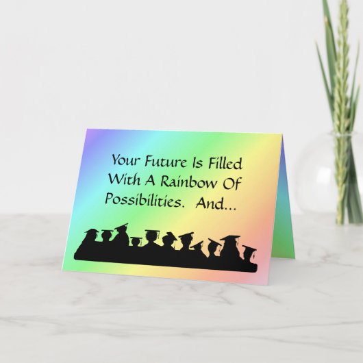 卒業クラスシルエットカーカスタマイズド～ カード (正面)