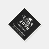 卒業クラスファンシー年スクリプト名 スタンダードカクテルナプキン (角)