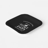 卒業クラス年おめでとうカスタム色 ペーパープレート (傾斜あり)