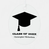 卒業クラス年 メタルオーナメント (正面)