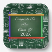 卒業クラス紙プレート ペーパープレート (正面)