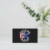 卒業クラス2025パーティの招待状ピースアウト 名刺 (スタンド正面)