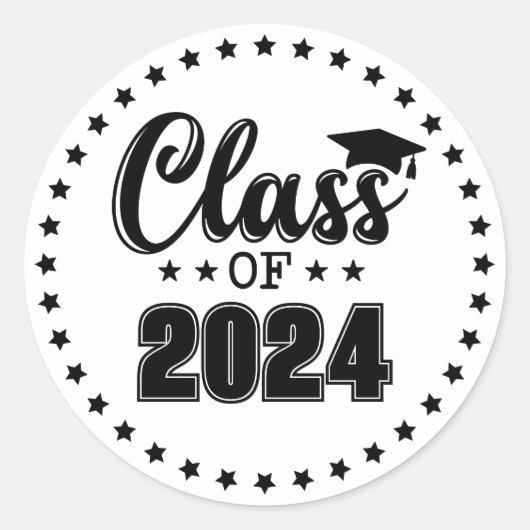 卒業クラス ラウンドシール (正面)