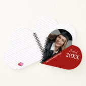 卒業クラス |写真ハート ノートブック (内部)