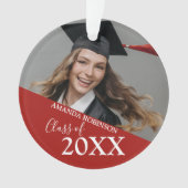 卒業クラス |写真 オーナメント (正面)