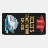 卒業クルーズキャビンのドアバナー 横断幕 (横)