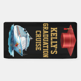 卒業クルーズキャビンのドアバナー 横断幕