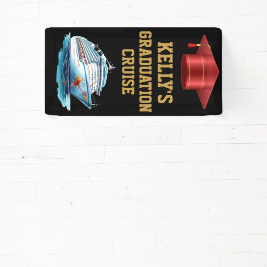 卒業クルーズキャビンのドアバナー 横断幕 (インサイチュ)